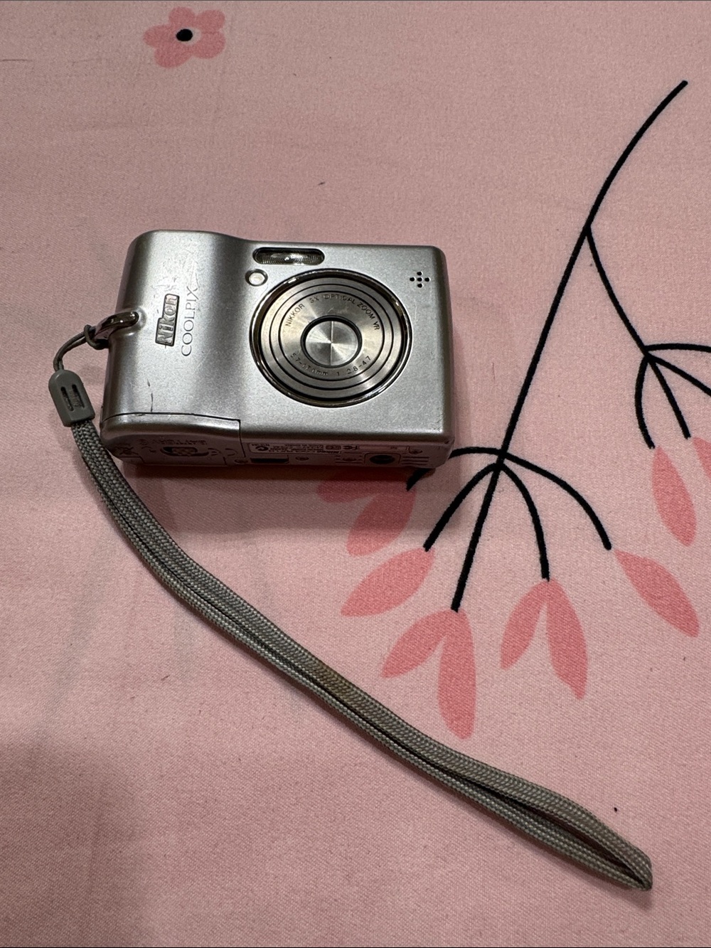 Nikon Silver Compact COOLPIX Digital Camera with Wrist Strap